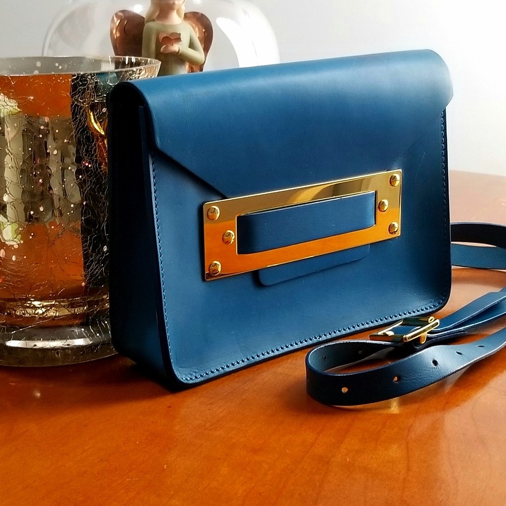 Sophie Hulme *Milner *crossbody in gorgeous blue